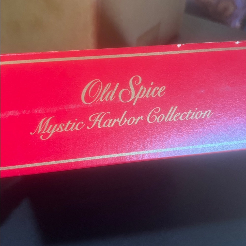 UNUSED - Vintage Old Spice Gift Set - Harbor view of historic Mystic - Picture 5 of 6